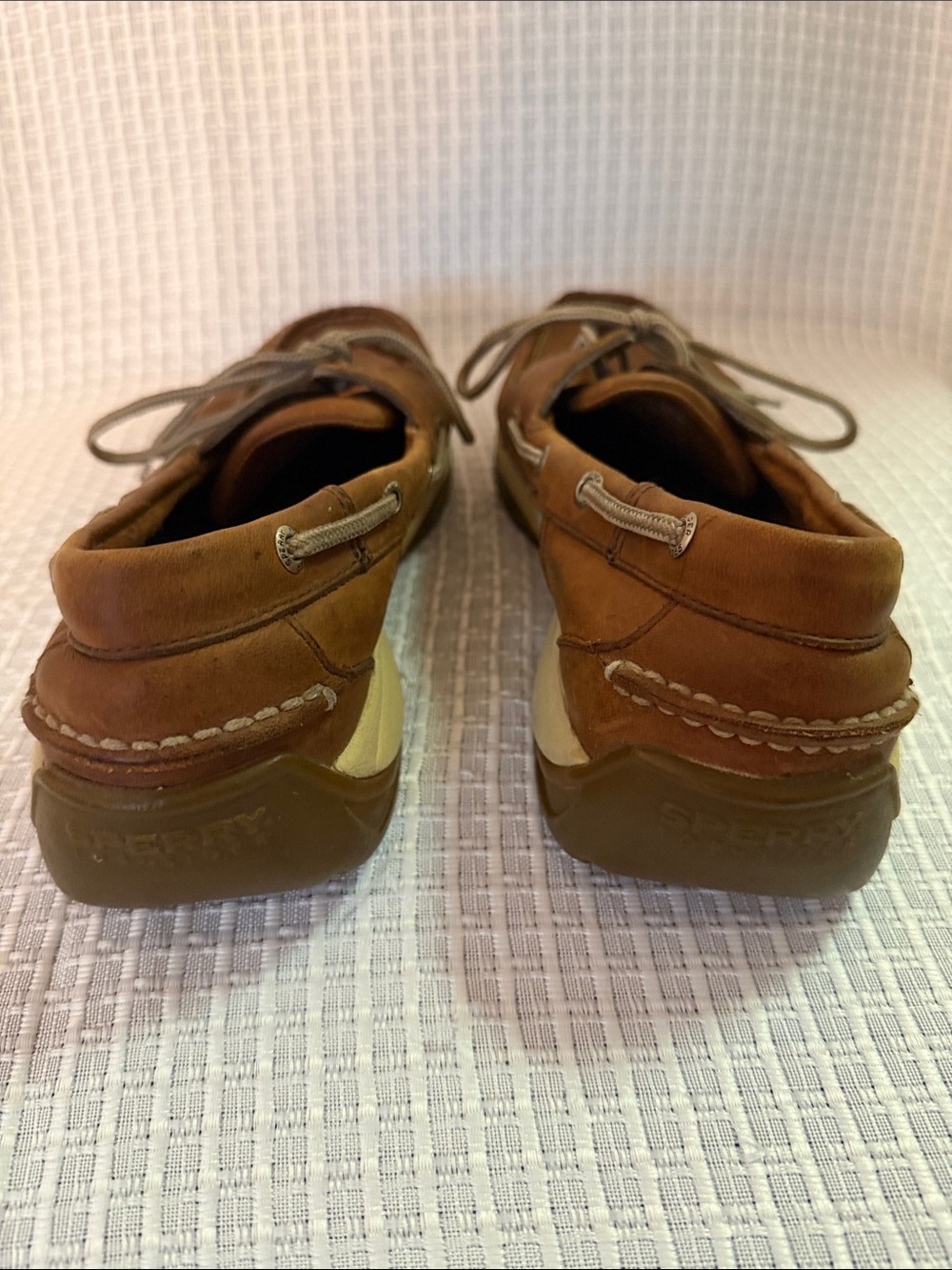 Sperry Tan/Brown Leather Classic Boat Shoes - Picture 3 of 7